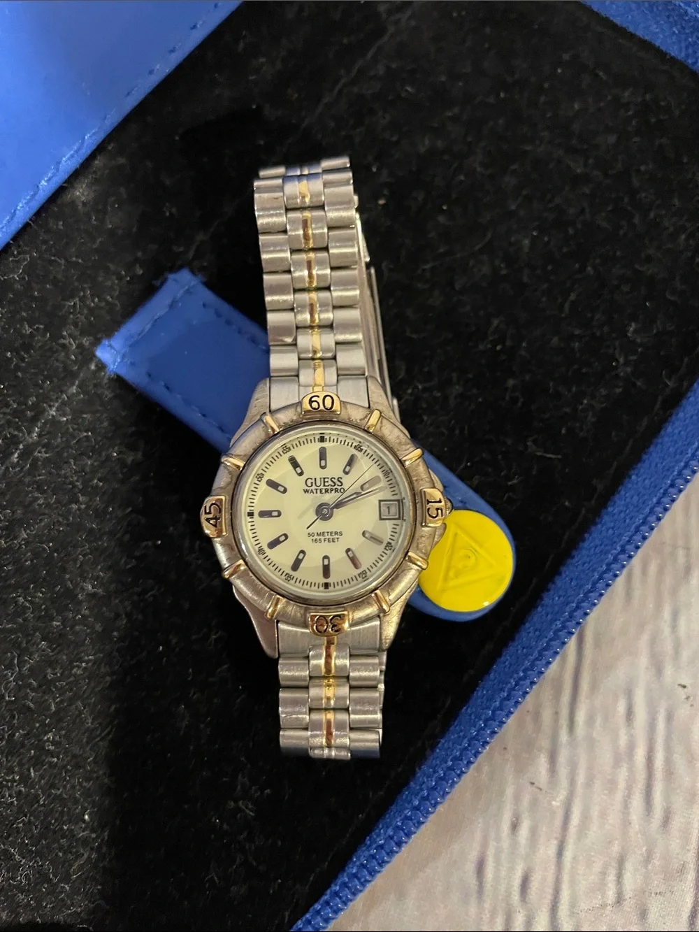 GUESS Two-Tone Silver and Gold Women's Sport Watch